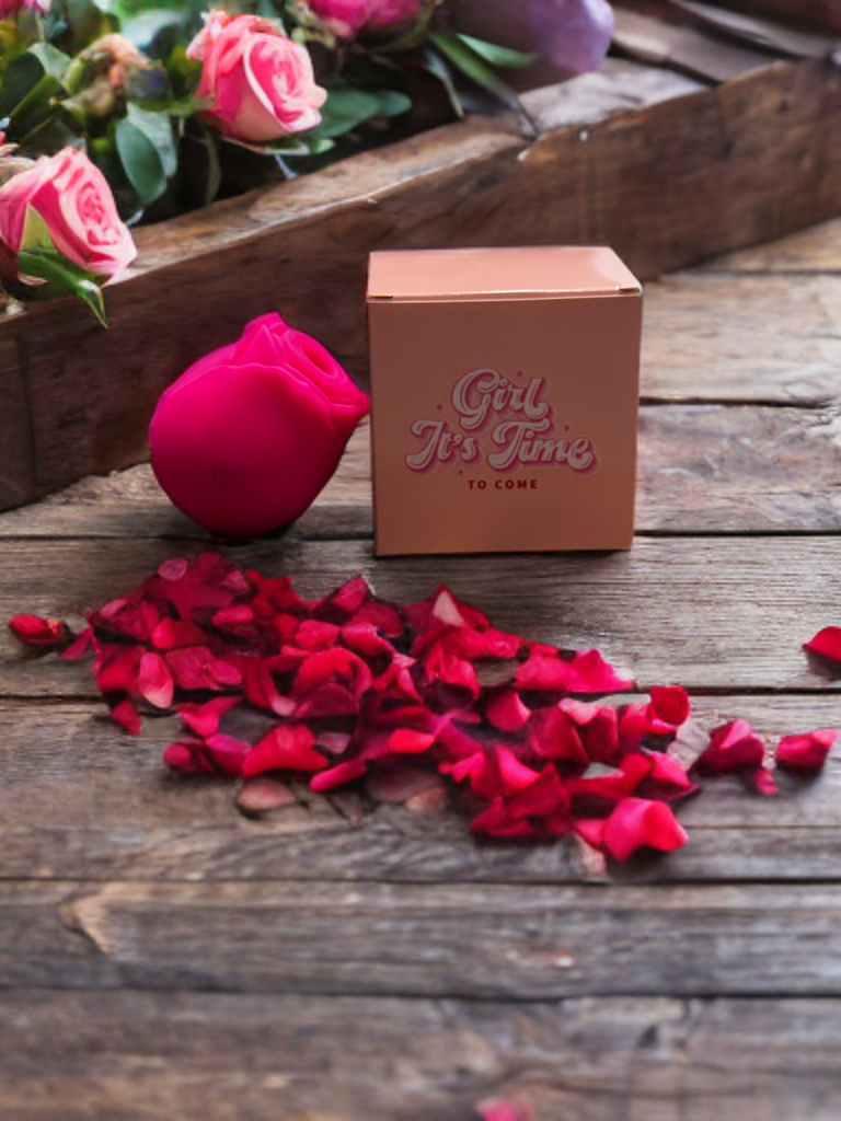 Intimate Vibrating Rose Massager Girl It's Time Intimate Vibrating Rose Massager Girl It's Time