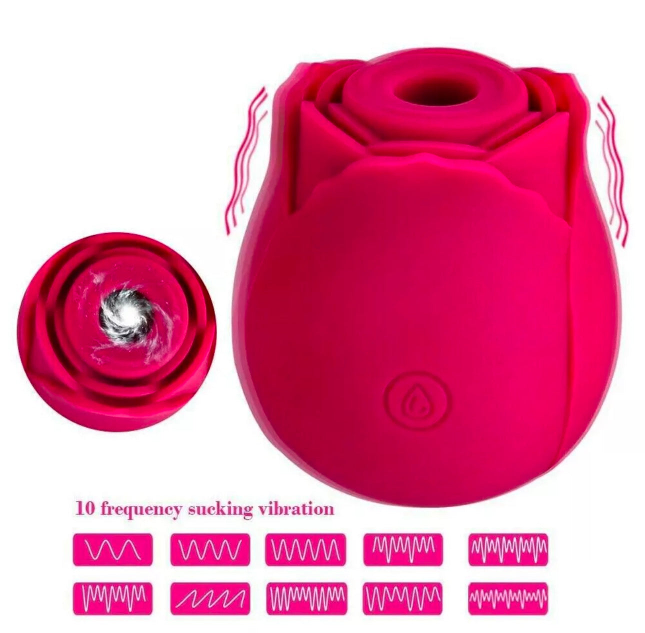 Intimate Vibrating Rose Massager